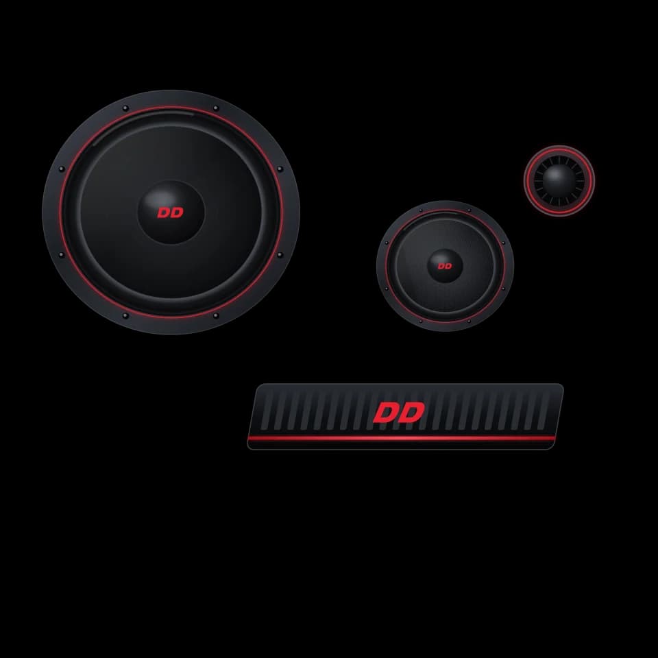 Subwoofer, amplifikatör ve hoparlörlerden oluşan ürün grubu