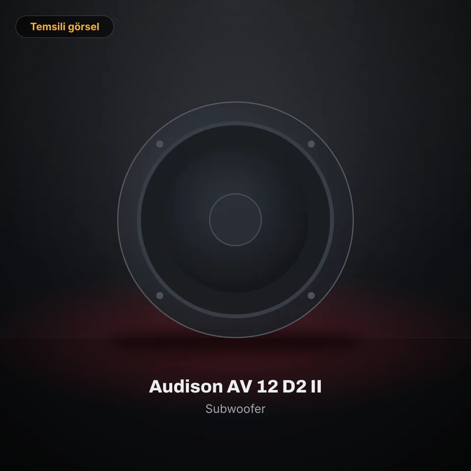Audison AV 12 D2 II (temsili görsel)
