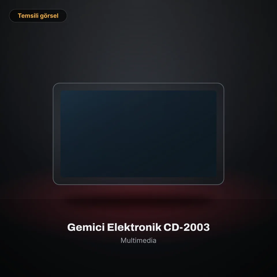 Gemici Elektronik CD-2003 (temsili görsel)