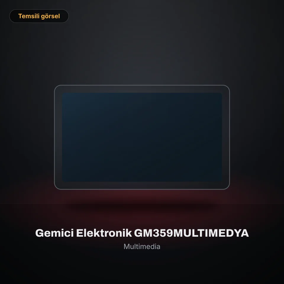 Gemici Elektronik GM359MULTIMEDYA (temsili görsel)